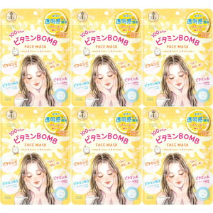 クリアターンビタミンBOMBマスク 7枚入【6個セット】【メール便】(4971710576191-6)