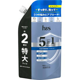 h＆s 5in1 クールクレンズ シャンプー つめかえ特大サイズ 560g(4987176243362)