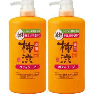 四季折々 薬用 柿渋 ボディソープ 本体 600ml【2個セット】(4513574042247-2)