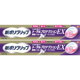新ポリグリップ トータルプロテクションEX 70g【2個セット】【定形外郵便】(4987246673099-2)