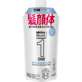 メンズビオレONE オールインワン全身洗浄料 フルーティーサボンの香り 詰替用 340g 【8個セット】【お取り寄せ】(4901301350138-8)