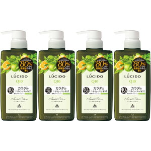 【4個セット】ルシード 薬用デオドラントボディウォッシュ ノンメントール ハーバルシトラス 450ml(4902806127447-4)