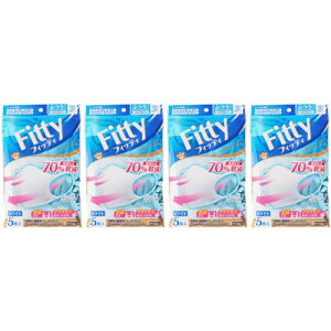 フィッティ ブレステック ふつうサイズ ホワイト 5枚【4個セット】【メール便】(4901957215614-4)