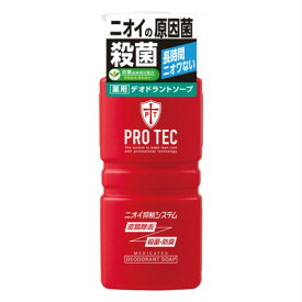 ライオン PRO TEC デオドラントソープ ポンプ 420mL【4個セット】【お取り寄せ】(4903301241829-4)