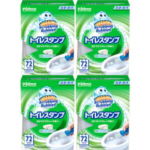 スクラビングバブルトイレスタンプ本体フレッシュソープ 6回分入【4個セット】(4901609016026-4)