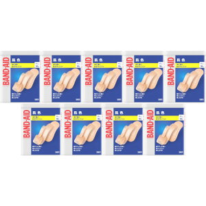 バンドエイド4サイズ 50枚(Mサイズ22枚、ワイドサイズ5枚、パッチサイズ5枚、SSサイズ18枚)【9個セット】(4901730230346-9)