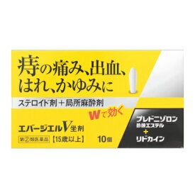 【第(2)類医薬品】エバージエルV坐剤 10個入【メール便】(4987307240628)