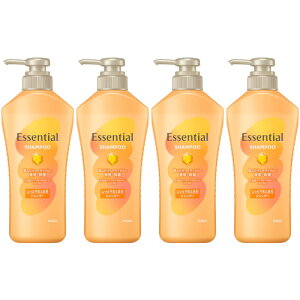 【4個セット】エッセンシャル しっとりまとまる シャンプー ポンプ 450ml(4901301436504-4)