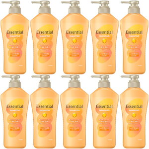 【10個セット】エッセンシャル しっとりまとまる シャンプー ポンプ 450ml(4901301436504-10)