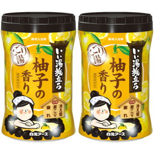 【2個セット】いい湯旅立ちボトル にごり湯 柚子の香り 600g(4901559224892-2)