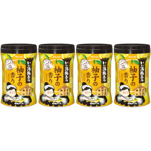 【4個セット】いい湯旅立ちボトル にごり湯 柚子の香り 600g(4901559224892-4)