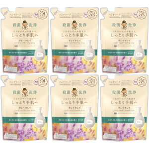 【6個セット】キレイキレイ 薬用ハンドコンディショニングソープ あたたかな木漏れ日の香りシトラス&ラベンダー つめかえ用 400ml(4903301367307-6)