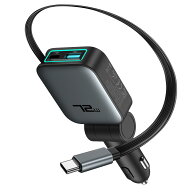 【新商品】72W カーチャージャー 巻き取り アダプター スマホ 充電器 車用充電器 iPhone/Android対応 旅…
