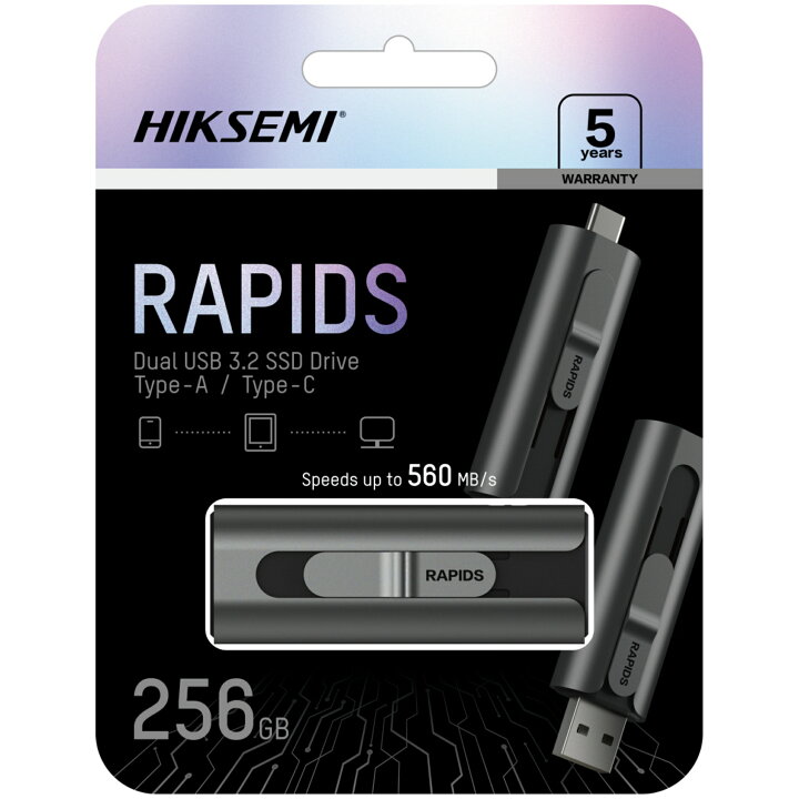楽天市場】HIKSEMI ポータブルSSD 256GB 高速 最大転送速度560MB/s 超 