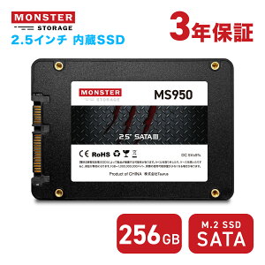 Monster Storage SSD 256GB SATA3 6Gb/s 3D TLC NAND̗p PS4mF fXNgbvp\RAm[gp\Rɂg2.5C` G[@\ ȓd Ռɋ 2.5inch ^SSD 3Nۏ o 