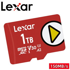 Lexar マイクロsdカード PLAY 1TB microSDXCカード UHS-I U3 V30 4K A2対応 Class10 R:150MB/s Nintendo Switch動作確認済 ポータブルゲーム機器 スマートフォン タブレット対応 LMSPLAY001T-BNNNG