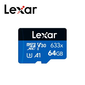 Lexar microSDXC 64GB マイクロSDカード microSDカード 633x UHS-I U3 V30 A1 最大読出100MB/s Nintendo Switch動作認済 国内10年保証 LMS0633064G-BNNNG