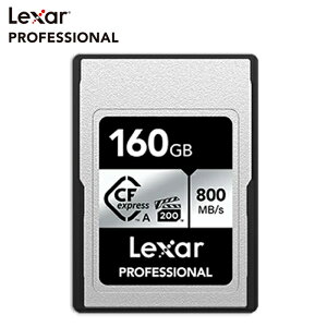 Lexar Professional CFexpress Type A J[h 160GB SILVER V[Y ϋvpSLC őǍ 800MB/s ő发 700MB/s VPG200 rfI S[WX Sony Alpha Ki [J[10Nۏ