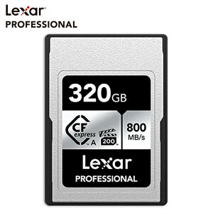 Lexar CFexpress Type A J[h SILVER V[Y ϋvpSLC 320GB CFexpressTMType A őǍ 800MB/s ő发 700MB/s SILVER V[Y VPG200 rfI S[WX Sony Alpha Ki