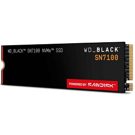 Western Digital ウエスタンデジタル WD BLACK SN7100 1TB NVMe SSD M.2 2280 PCIe4.0 Gen4 高速 7250MB/s PS5対応 DRAMレス TLC WDS100T4X0E
