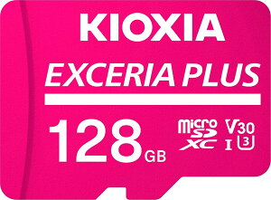 KIOXIA(�L�I�N�V�A) �����Ń����� microSD 128GB EXCERIA PLUS UHS-I U3 V30 Class10 Switch����m�F�� microSDXC �ő�Ǐo100MB/s 4K�Ή� KLMPAE128G