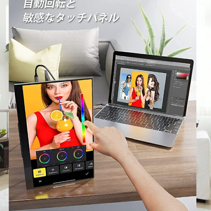 楽天市場】InnoView モバイルモニター モバイルディスプレイAdobe 
