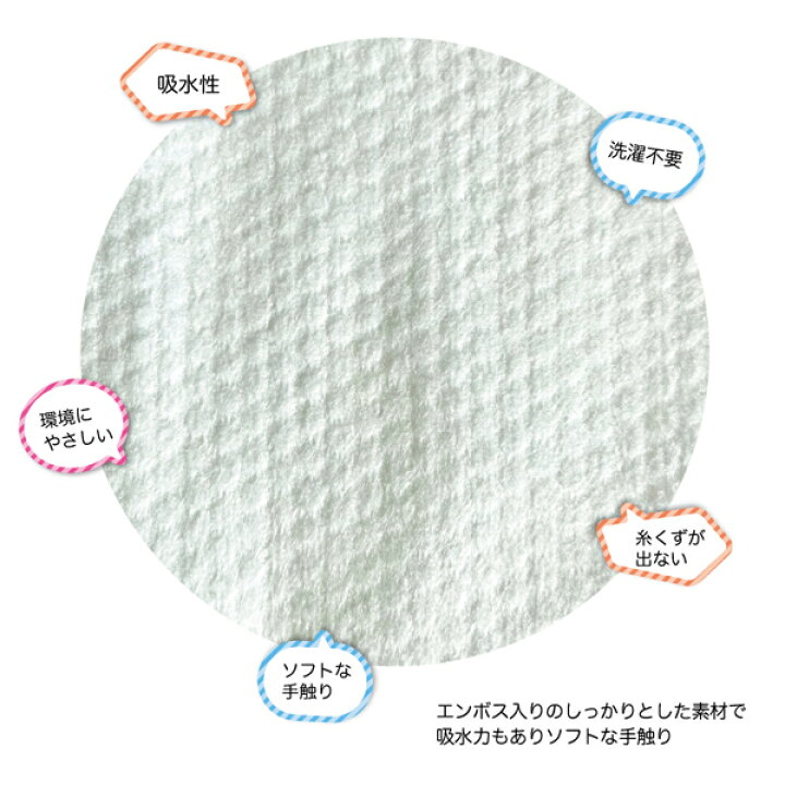 楽天市場】清潔快適使い捨てフェイスタオル 10枚×1セット ECO-2484 