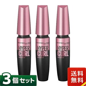 MAYBELLINE ���C�x���� �n�C�p�[�J�[�� �E�H�[�^�[�v���[�t R 01 �u���b�N �}�X�J�� 9.2ml×3�Z�b�g