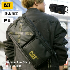 cat キャタピラー ボディバッグ ワンショルダーバッグ メンズ レディース ブラック SignatureThe Sixty cat84165