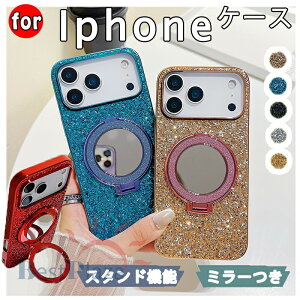 iPhone 17Air 17e 16e�P�[�X �~���[�� 17Pro 17proMax ���ϋvTPU�f�� 16pro 16promax 16plus �ϏՌ��P�[�X �J�o�[ �X�^���h�@�\ �~���[ �J�����ی� �ϏՌ� �L���L�� iPhone 15 15pro 15promax 15plus �O���b�^�[ TPU iPhon