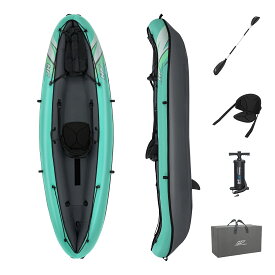 Bestway Hydro-Force Ventura Elite X1 インフレータブルカヤック 1人用 1人乗り 空気注入式 インフレータブル カヤック エアカヤック カヤックセット アウトドア 川遊び ベストウェイ 2.80m x 86cm 1人用 65118