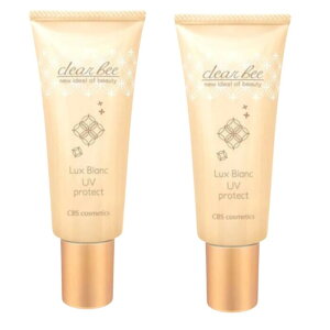 �y2�{�Z�b�g�z�y���K�i�z�N���A�r�[ LB UV�v���e�N�g 40g SPF30/PA++ clear bee Lux Blanc ���Ă��~�� ���n