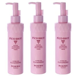 【3本セット】ピーチポウ ピコショット スーパージェルクレンジング 180ml【店販用】PECHE PEAU やや乾燥〜脂性 ジェルタイプ まつエクOK