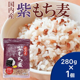 【お買い物マラソンP2倍】 ベストアメニティ 国内産100％紫もち麦 280g 国産 ポリフェノール アントシアニジン 水溶性 食物繊維 大麦 βグルカン ダイエットもちむぎ 送料無料 メール便 [M便 1/2] ポイント消化