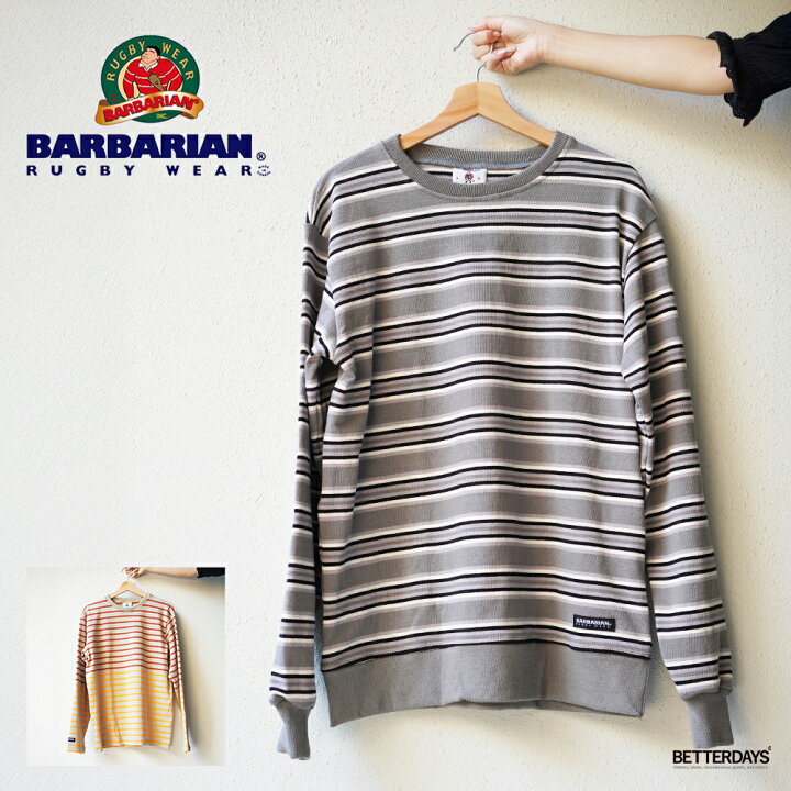 楽天市場】ボーダーTシャツ メンズ ユニセックス BARBARIAN 