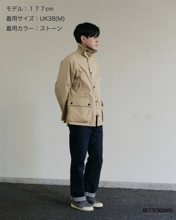 楽天市場】バブアー ビデイル ピーチスキン コットン ブルゾン  