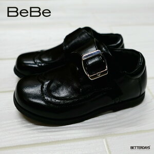 【最大1000円OFFクーポン配布中10月お買い物マラソン】ストラップシューズ 男の子 合皮ウィングチップシューズ BeBe ベベ 16-20cm キッズ 子供 シューズ 靴