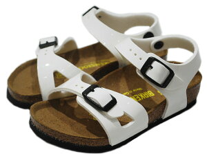 �y1000�~OFF�N�[�|���z�z��4�����������}���\���z�ySALE�^20%OFF�z�L�b�Y �T���_�� �r���P���V���g�b�N ���I 15-22cm �y�������K�i�z BIRKENSTOCK RIO BF DESERT SOIL BROWN BIRKO-FLOR KIDS PATENT WHITE