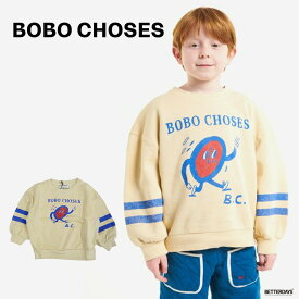 スウェット キッズ トレーナー ボボ・ショーズ 長袖 トップス Walking Clock sweatshirt 95-140cm 【国内正規品】 Bobo Choses
