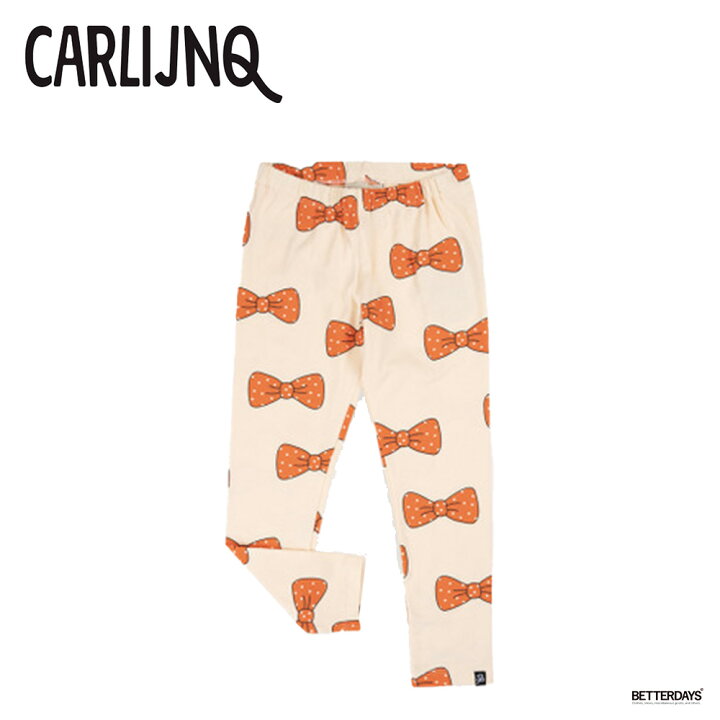 楽天市場】レギンス ベビー キッズ CarlijnQ Bow legging 総柄 リボン 