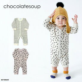 【20%OFFクーポン配布中先着利用順6/5 スーパーセール】ロンパース ベビー チョコレートスープ chocolatesoup GEOMETRY SWEAT ROMPERS