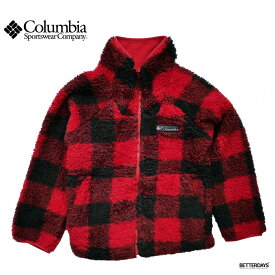 フリースジャケット キッズ ボア コロンビア ウィンターパスプリント フリース Columbia WINTER PASS PRINTED 子供用 110cm-155cm 【国内正規品】