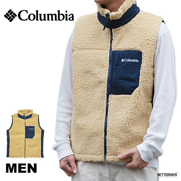 楽天市場】フリース ベスト メンズ ユニセックス コロンビア ボア  