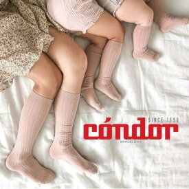 ソックス 女の子 コンドル リブニーハイソックス 靴下 キッズ ベビー 英国王女着用商品 condor WIDE-RIB COTTON KNEE HIGH SOCKS 【国内正規品】