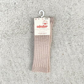 ソックス 女の子 コンドル リブニーハイソックス 靴下 キッズ ベビー 英国王女着用商品 condor WIDE-RIB COTTON KNEE HIGH SOCKS 【国内正規品】