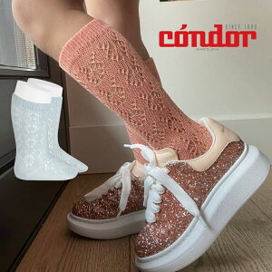 y2_ȏ5%OFFN[|zz9/1_tf[z\bNX ̎q Rh condor PERLE OPENWORK KNEE HIGH SOCKS p[I[v[Nj[nC\bNX C LbY Ԃ h j̎q ̎q 