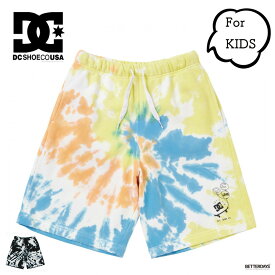 【1000円OFFクーポン配布中 4月お買い物マラソン】短パン キッズ DCシューズ DC SHOES 22 KD FLEECE TIEDYE SHORTフリース ショーツ ハーフパンツ タイダイ 130-160cm