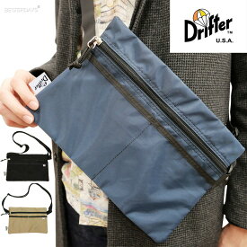 【20%OFFクーポン配布中先着利用順6/5 スーパーセール】サコッシュ メンズ レディース ドリフター Drifter SACOCHE PACK CLOTH ”Hopewell” MIDNIGHT パッククロス ホープウェル 店頭受取対応商品