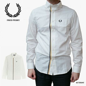 シャツ メンズ レディース ユニセックス フレッドペリー ボタンダウンシャツ TAPED PLACKET SHIRT 【国内正規品】 FRED PERRY