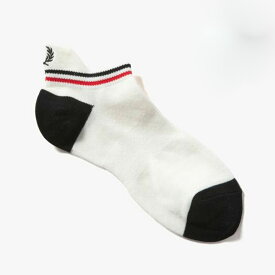 ソックス メンズ レディース フレッドペリー 靴下 ギフト マルチカラーティップドリブアンクルソックス FRED PERRY RIB ANKLE SOCKS 23-27cm 【国内正規品】